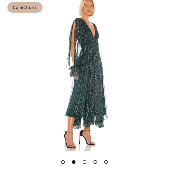 AMUR Metallic Stripe Long Sleeve Dress sz 4 NWT - Picture 3 of 17